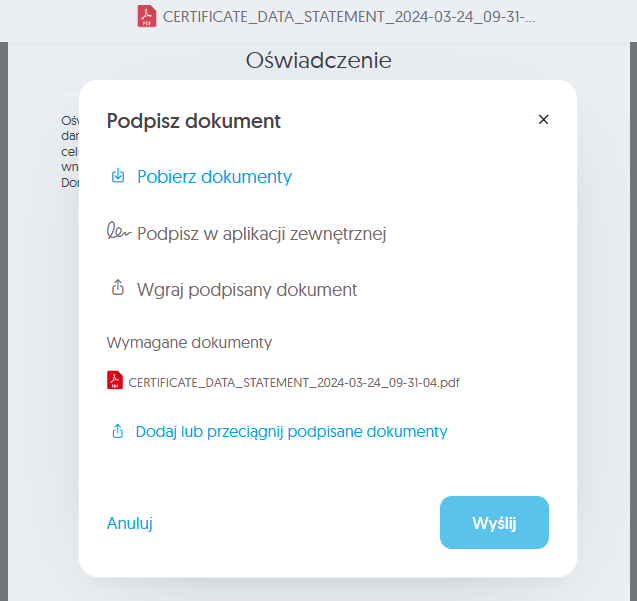 e-Doręczenia Certum Kalisz - zakładanie skrzynki
